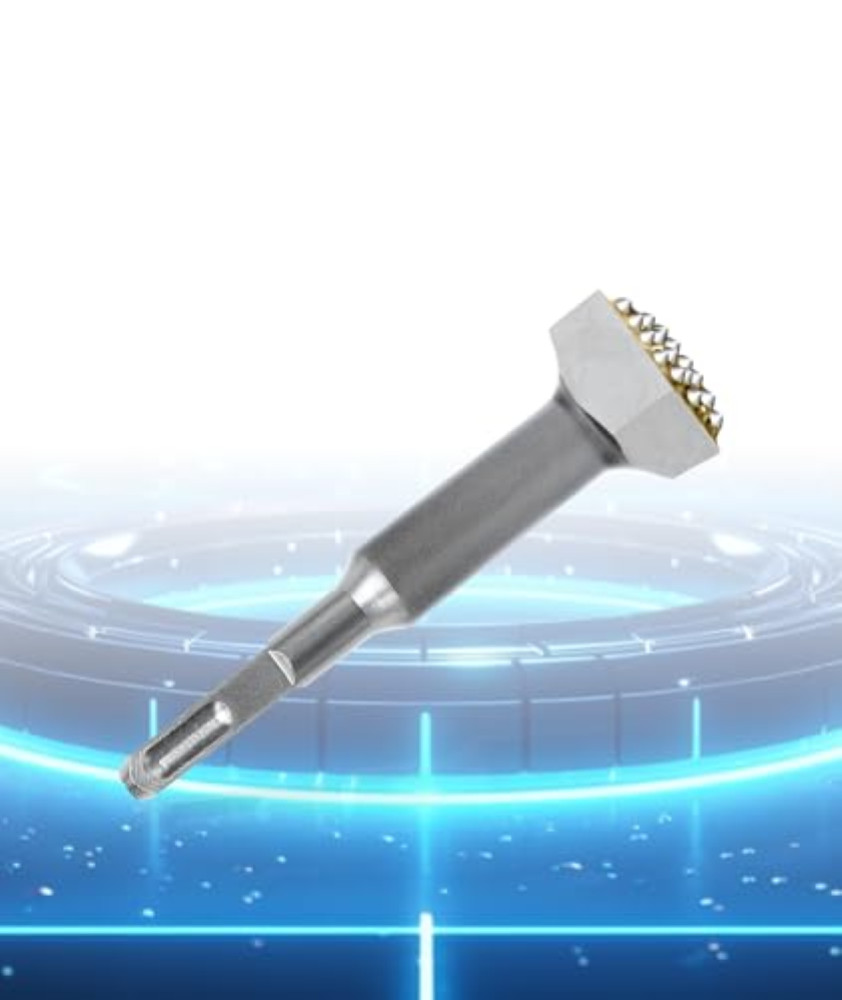 Bocciarda SDS Plus 16 Denti | Scalpello Testa Quadra Pietra e Piastrelle