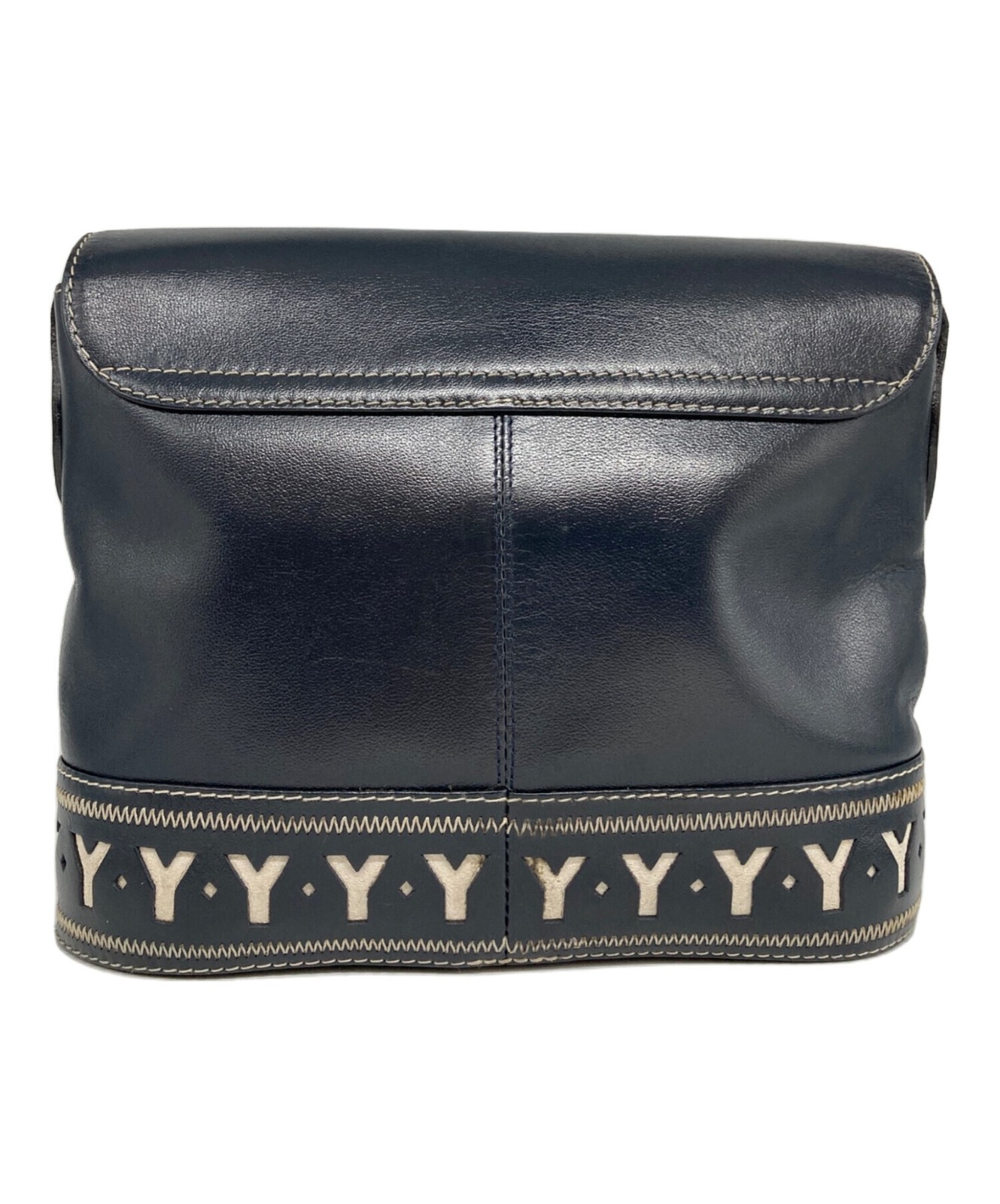 Borsa a tracolla Yves Saint Laurent taglio a Y colore navy