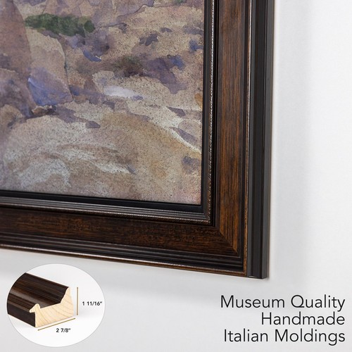 Cornice TV marrone per Samsung The Frame 32, 43, 50, 55, 65, 75, 85 pollici - Foto 6 di 11
