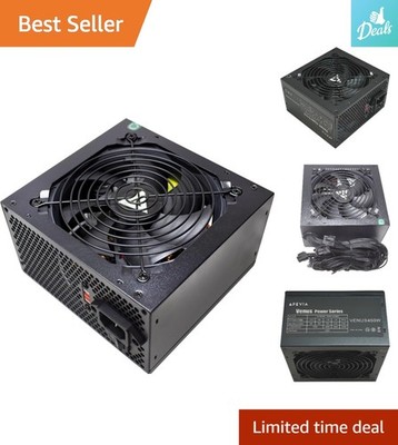 Reliable 450W ATX Power Supply with 120mm Fan and Voltage Regulation Features