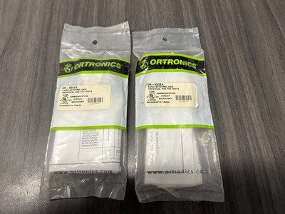 Ortronics OR-KS5EA Cat5e Keystone Jack, White lot of 2