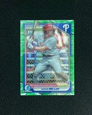 2024 Topps Bowman Chrome Lunar Glow #BCP-27 Aidan Miller 1st Phillies QI95