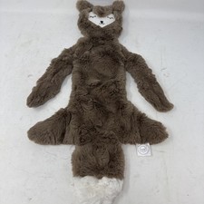 Slumberkins Fox Snuggler Lovey Plush Blanket 20 Brown Super Soft