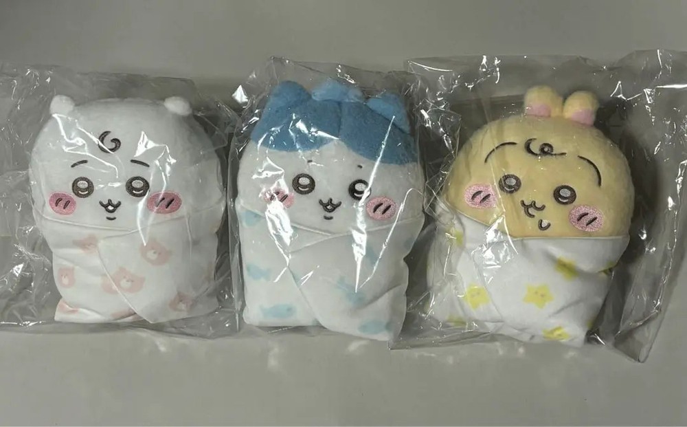 Chiikawa Store Chiikawa Baby Chiikawa Hachiware Rabbit Okurumi Plush Doll Set FS