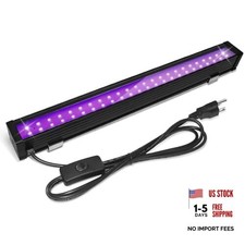 Upgraded 1 Pack 24W LED Black Light Bar, Black Lights Party Supplies for 1Pack