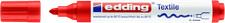 edding 4500 Textilmarker rot