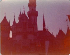 1970s Disneyland Photograph Sleeping Beauty Castle Storybook Land Twilight