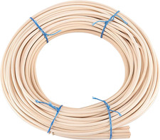 22 Yard 1/5 Inch Reed Spline, Durable Wicker Repair Kit, Natural Pliable Cane We