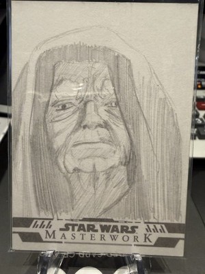 2025 Topps Star Wars Master Work Palpatine Sketch 1/1