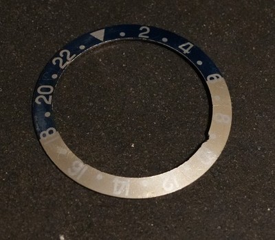 Rolex Pepsi Fat Font ''Denim Blue'' Insert For Gmt Master 1675 & 16750
