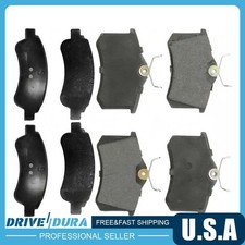 QuRuCar Front Rear Disc Brake Pad Set fits 2014-2015 Peugeot 2008