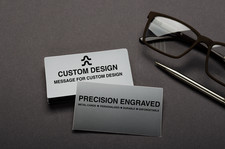 Graphic Design Service, Personalized Aluminum Business or Personal Custom Card. 