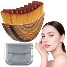 Lymphatic Contour Face Brush,Lymphatic Drainage Massager for Sculpting,Soft  Ge