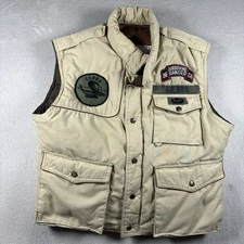 Vintage Adventure Gear Us Army Airborne Ranger Goose Down Vest Men’s L Beige 80s