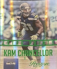 2015 Panini Prestige - Kam Chancellor #13 Extra Points Green