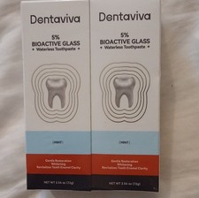 Dentaviva 5 Bioactive Glass Waterless Toothpaste Mint 2.54 oz Pack of 2