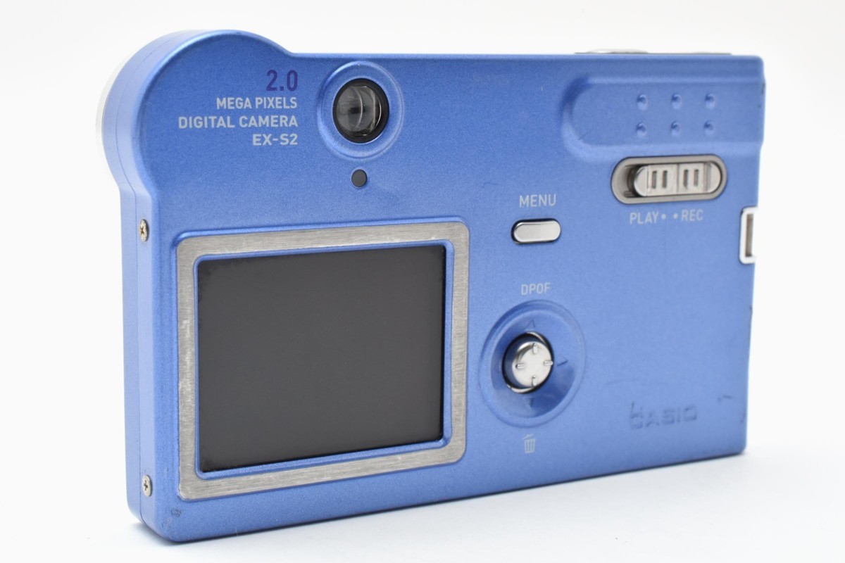 Rare [Exc+5] CASIO EXILIM EX-S2 Blue Compact Digital Camera From