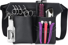 Hairdresser Scissor Bag, Barber PU Leather Waist Pouch, Professional Hairdressin