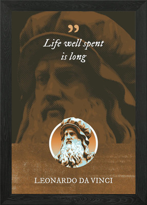 Life well spend is long Gerahmtes Wandbild Poster Leinwanddruck Bild