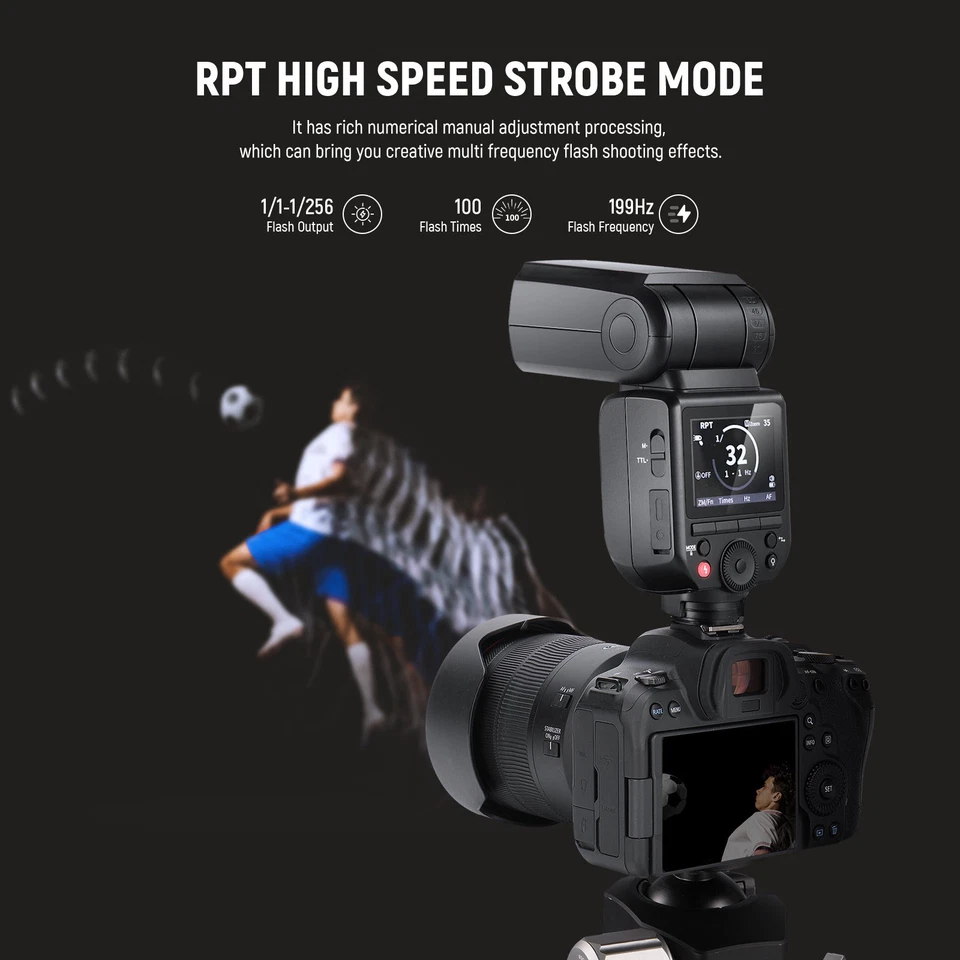 Neewer Z880-N TTL Li-ion Camera Flash Light 2.4GHz for Nikon - Image 4 of 4