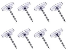 DEEINN 120 Count Clear Push Pins - Thumb Tacks for Wall Hangings, Transparent