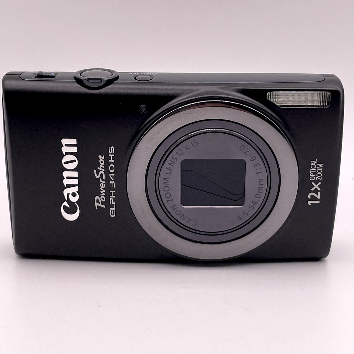 Canon PowerShot ELPH 340 HS 16.1MP Digital Camera – Black – Tested