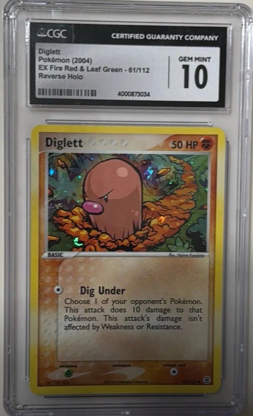 Diglett Reverse FireRed & LeafGreen 61/112