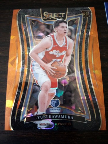2024-25 Select Yuki Kawamura 395 orange glace craquelée