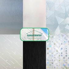 17.5 x 78.7 inch 3D Privacy Window Film Stained Glass Decorative Cling Sticker