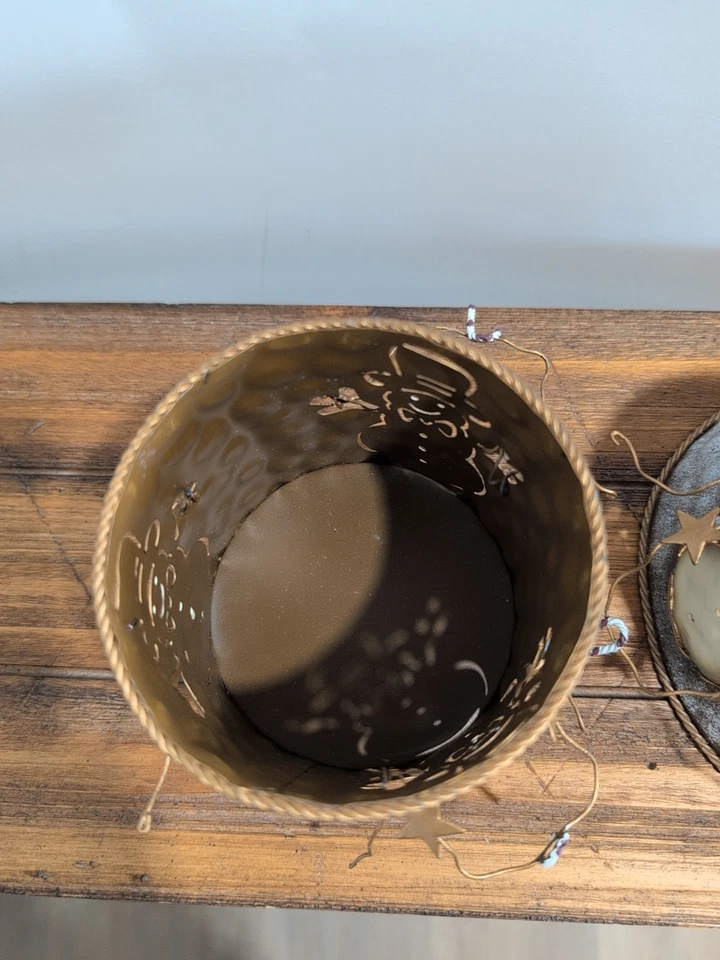 Home Interiors Metal Snowman Candle Lamp Winter Christmas - Image 4 of 4