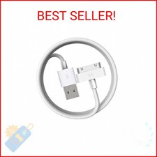 Apple MFi Certified 30-Pin to USB Cable for iPhone 4/4S, iPad 1/2/3, iPod Classi