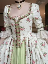 Century Francaise Rococo Dress Victorian Queen Marie Antoinette Dress Ball Gown
