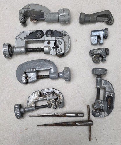 Vintage Plumbers Copper Tubing Cutter Reamer Tool Lot Ridgid Craftsman Superior