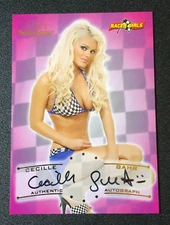 2013 Benchwarmer CECILLE GAHR Vault RACER GIRLS Black :) Auto Beauty & The Geek
