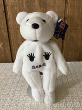 WWF ATTITUDE BEARS SABLE W/ TAGS CASE 1998 TITAN SPORTS BEANIE BABIE BEAR