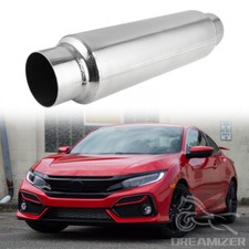 For Honda Civic 1.5l 2.0l 2.5 Inoutlet 16 Exhaust Muffler Resonator Deep Tone