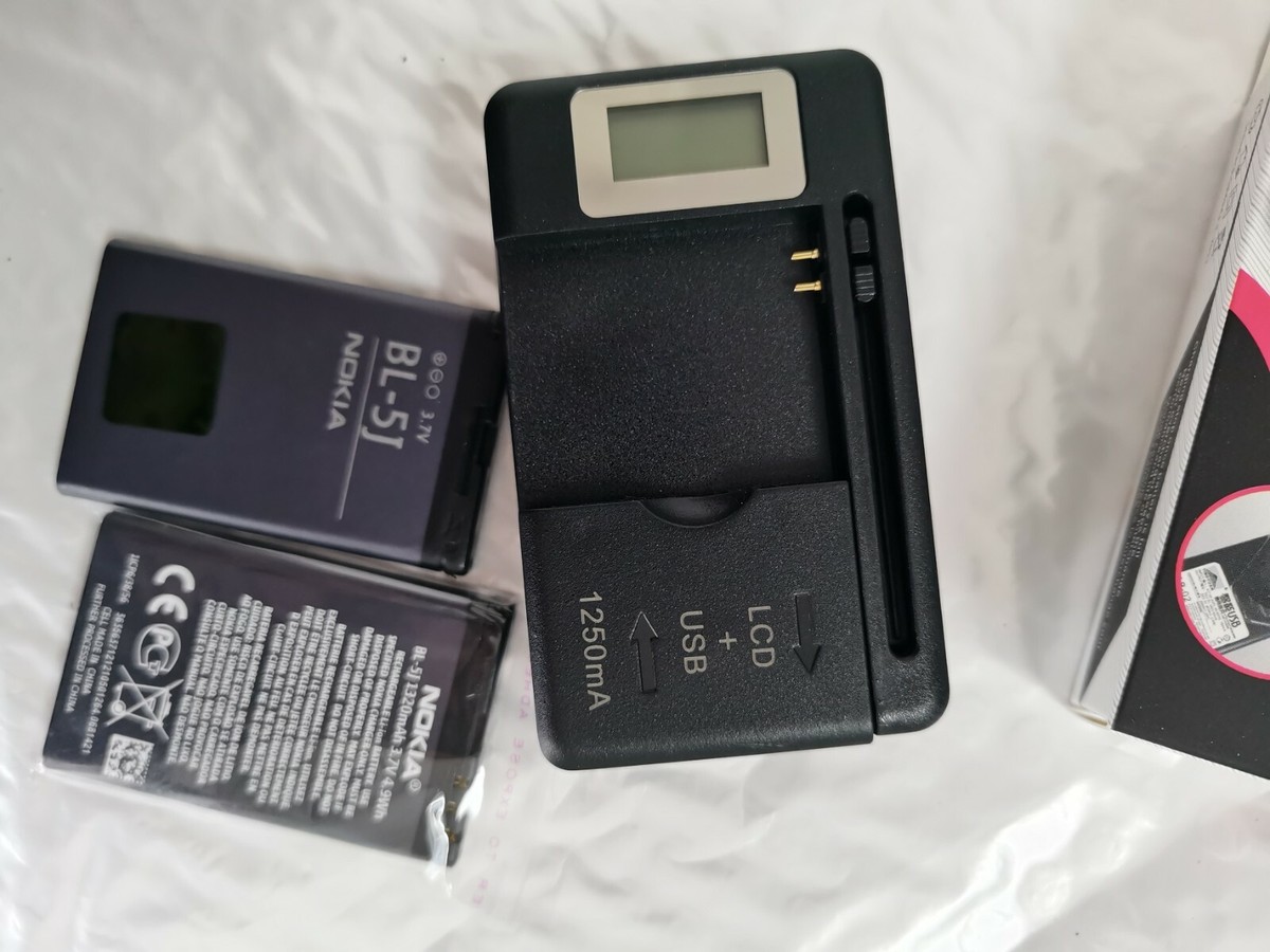 BL-5J NOKIA Battery + LCD Charger for Lumia 520 530 525 X1-01 5230