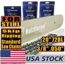 US 20In 3/8 .050 72DL Bar  Chain Combo For Stihl MS360 MS361 MS362 MS380 MS390