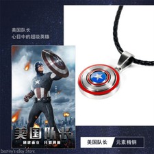 Captain America Pendant Necklaces Fashion Jewelry Refined Steel Pendant Gift 1PC