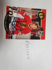 1990 1991 Pro Set  Adam Creighton signed NHL Hockey Card 