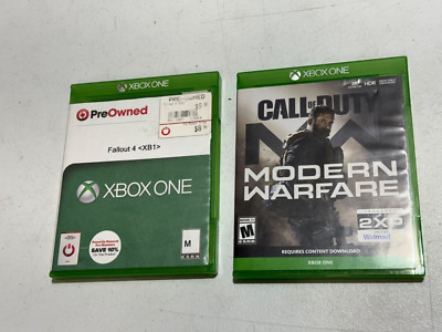 CALL OF DUTY: MODERN WARFARE - MICROSOFT XBOX ONE FALLOUT 4 GAMES LOT OF 2
