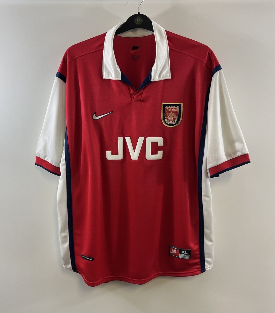 Arsenal Home Football Shirt 1998/99 Adults XL Nike E463 | eBay UK