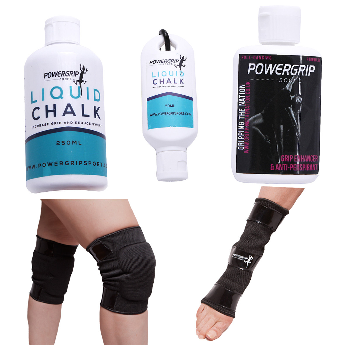Kit de Inicio de Pole Dance Paquete de Pole Dance Fitness Agarre Rodilleras Tobillas