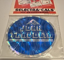 VINTAGE 70S STICK ONS JOHN TRAVOLTA HOLOGRAM STICKER MUSIC DECALS