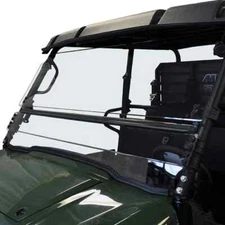 Kawasaki Mule Pro-FXT Front Windshield Tilting Partial Flip Up Scratch Resistant