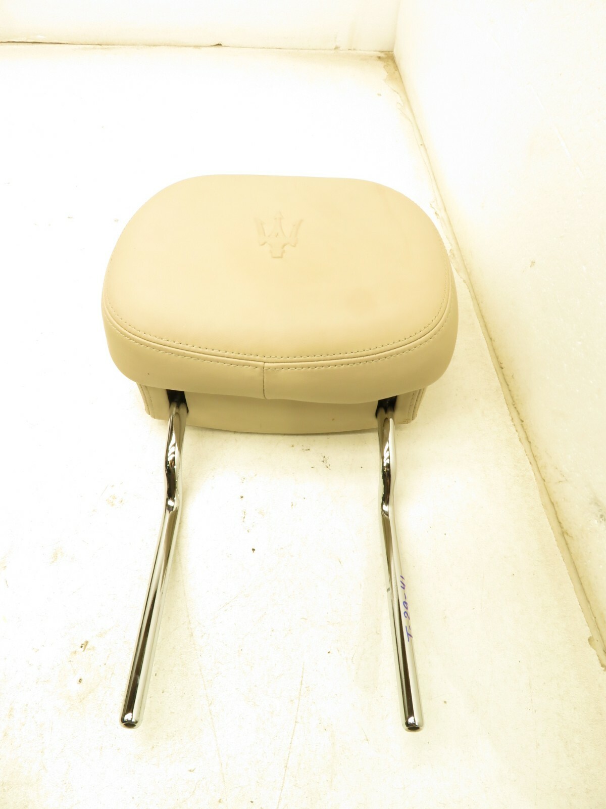 2014-2017 MASERATI GHIBLI S Q4 FRONT LEFT RIGHT SEAT HEADREST LEATHER BEIGE OEM