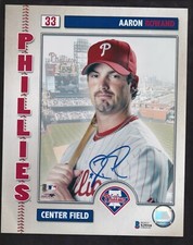 Aaron Rowand Autographed 8x10 Photo Phillies Beckett Authentic