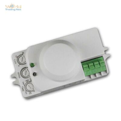 Mikrowellen Bewegungsmelder 360° 230V CW Radar 5,8 GHz 1200W 1-8m LED geeignet