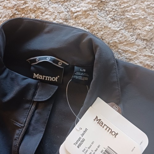 Marmot Softshell M3 Jacket New with Tags Large "Pucker Flavored Vodka" Black - Picture 3 of 7