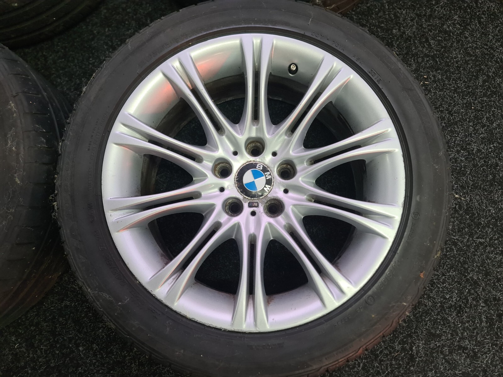 GENUINE 18" BMW STYLE 135 MV2 ALLOY WHEELS + TYRES E60 E61 5 SERIES Set ...